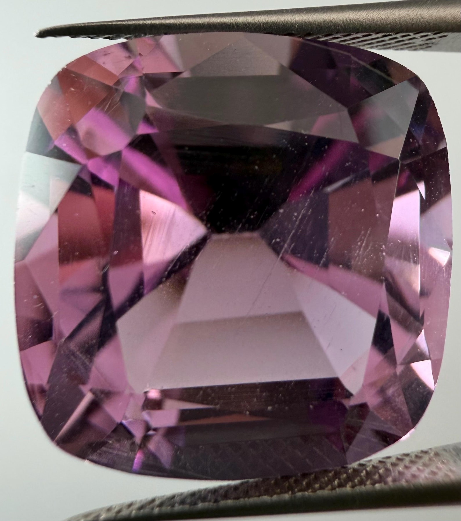17 ct Purple Amethyst Cushion — exact Etsy listing photograph