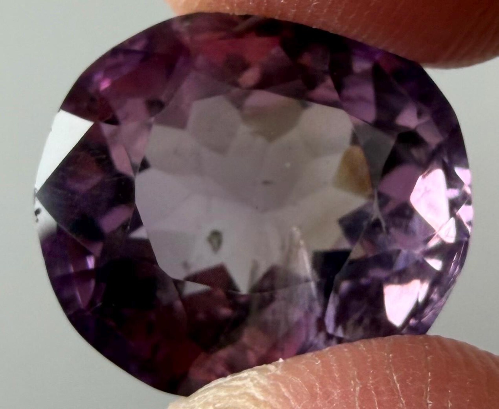 25.5 ct Purple Amethyst Cushion — exact Etsy listing photograph