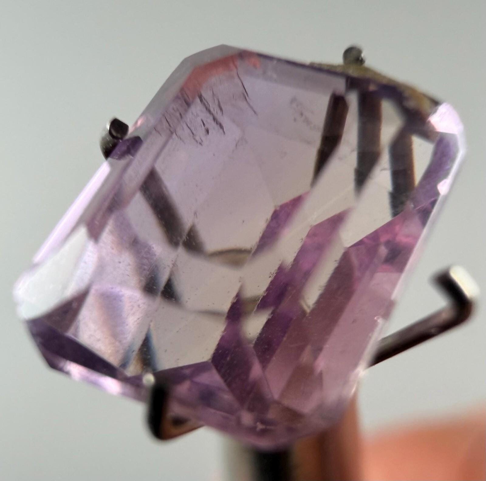 Bicolor Ametrine 2.92 ct Emerald Cut Faceted Loose Gemstone, view 4 of 4