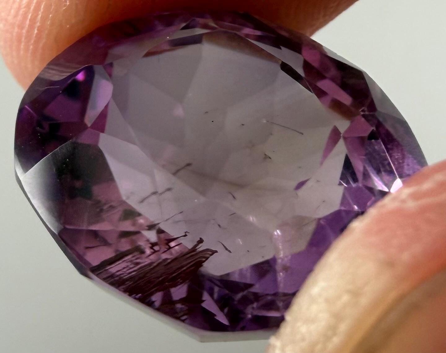 Purple 25.5 ct Cushion Cut Faceted Loose Gemstone, view 2 of 6