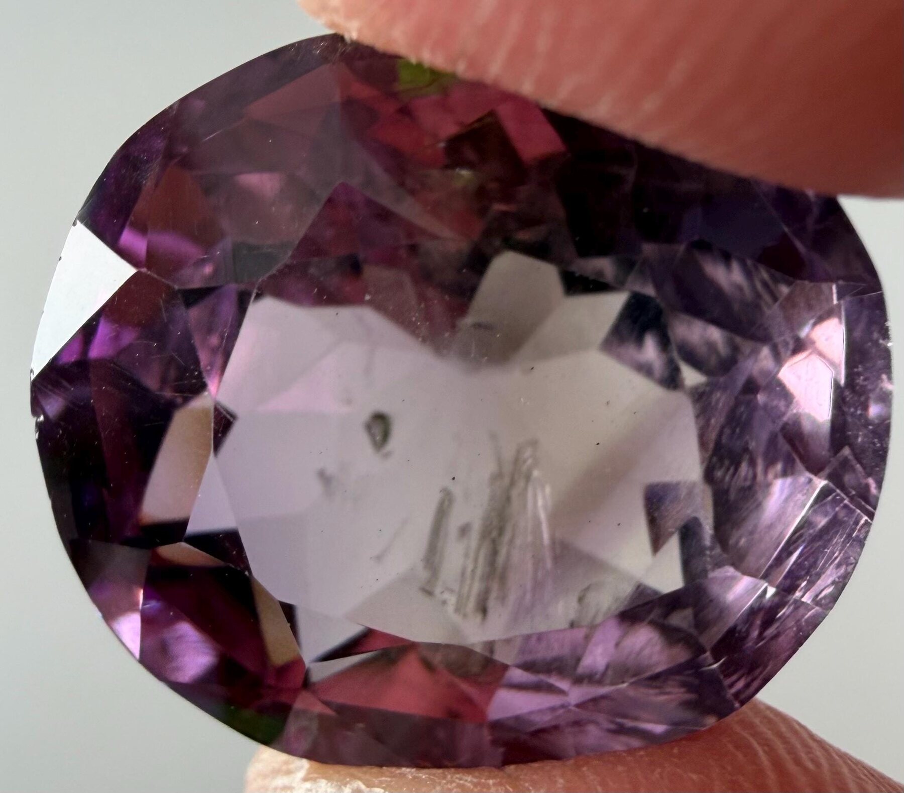 Purple 25.5 ct Cushion Cut Faceted Loose Gemstone, view 4 of 6