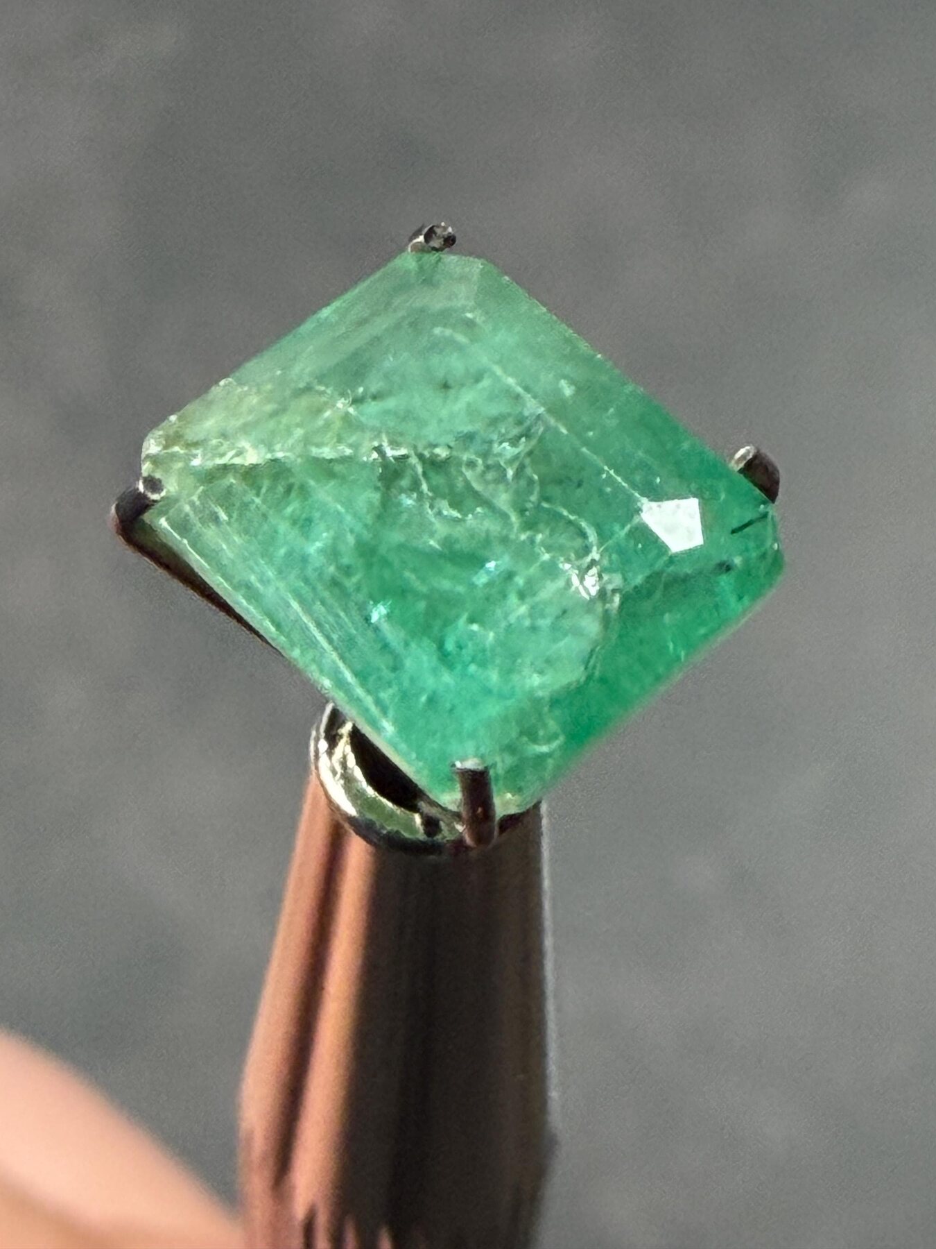 Emerald 2.85 ct Rectangular Cut Green Loose Gemstone, view 1 of 8