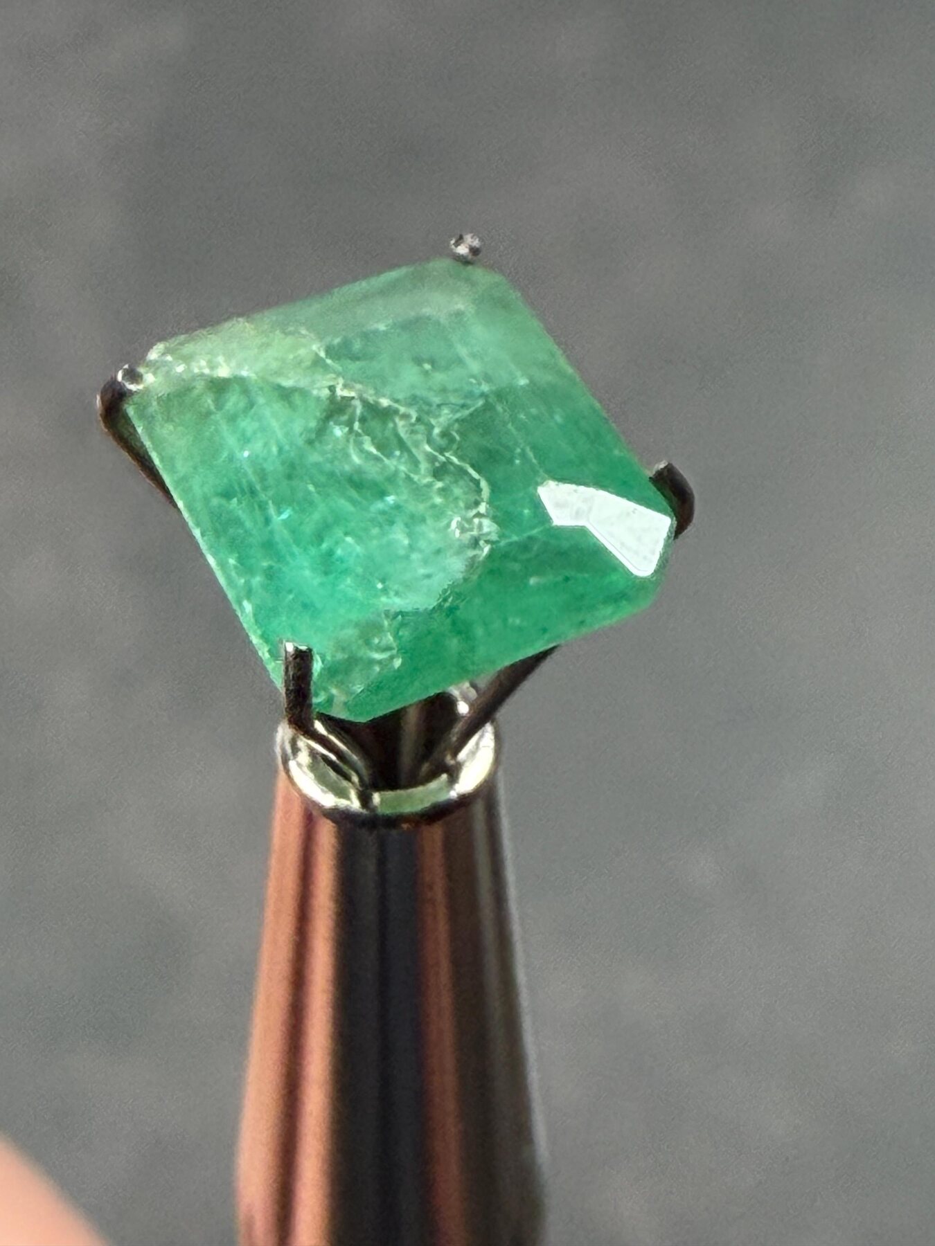 Emerald 2.85 ct Rectangular Cut Green Loose Gemstone, view 4 of 8