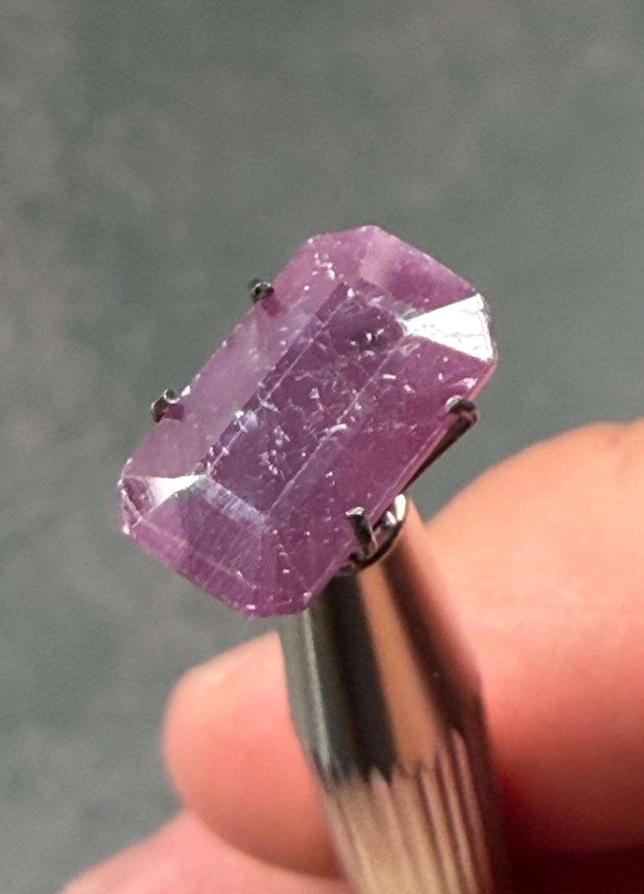 Ruby 4.31 ct Emerald Cut Loose Gemstone, view 2 of 7