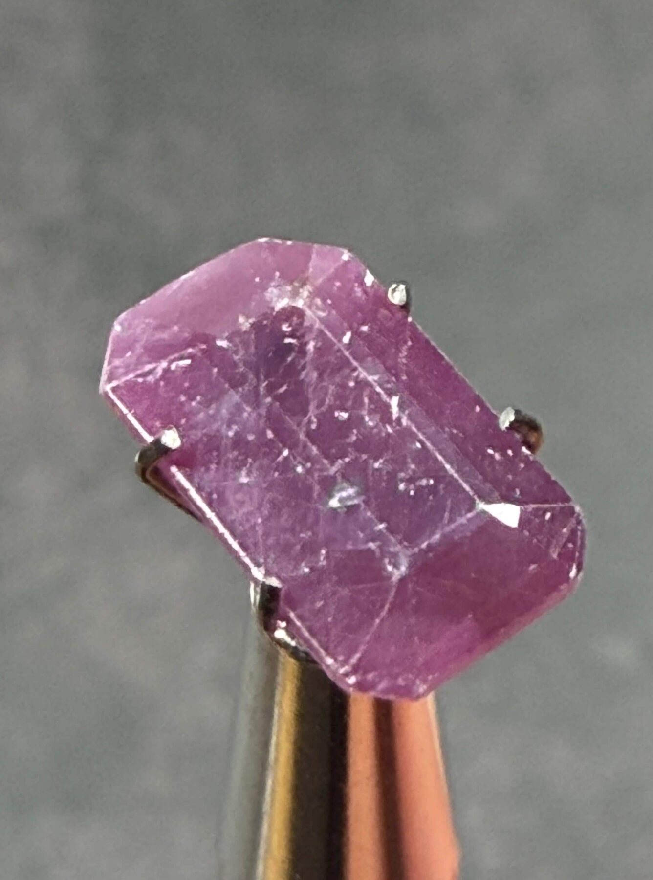 Ruby 4.31 ct Emerald Cut Loose Gemstone, view 4 of 7