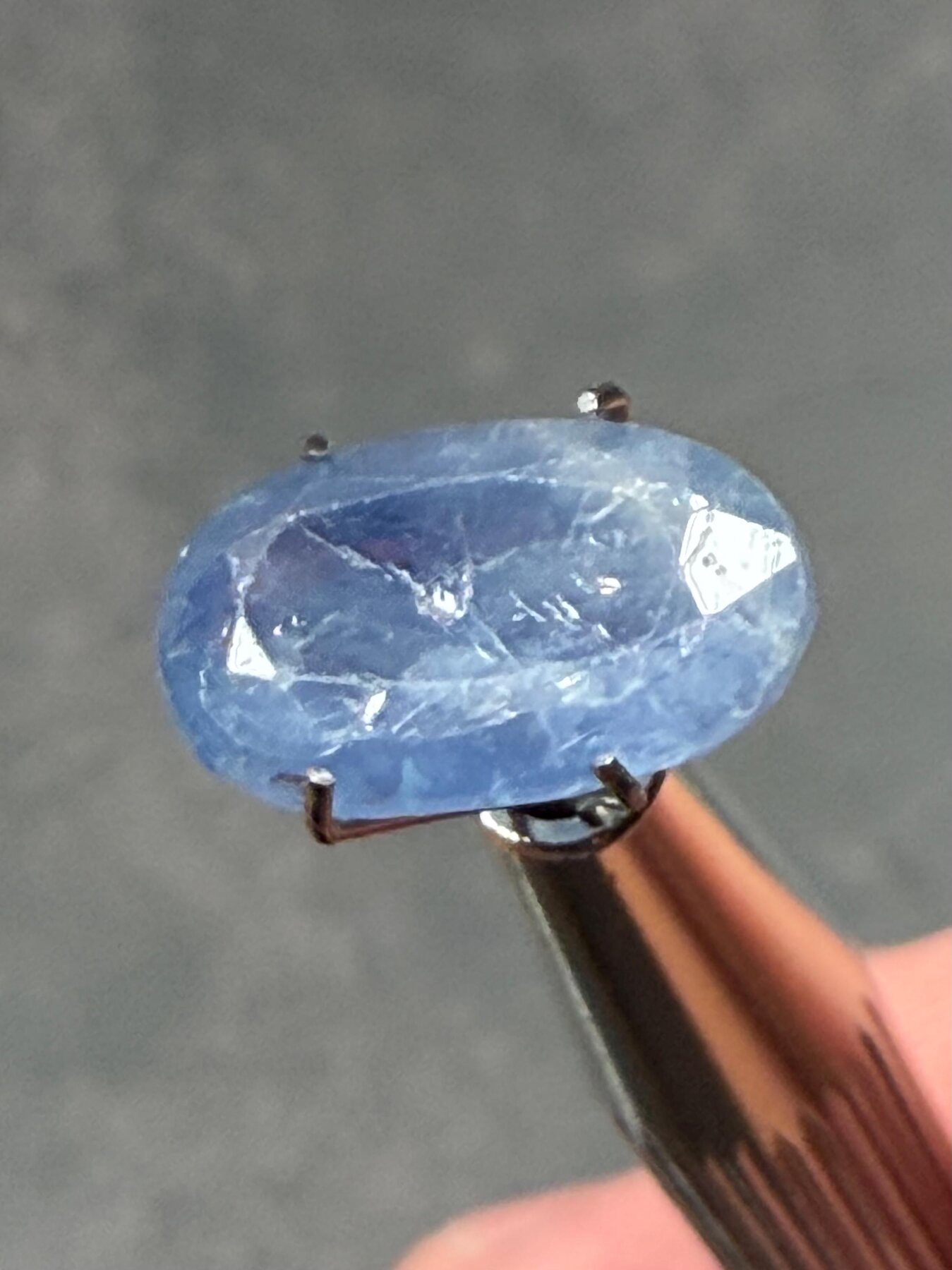 Blue Sapphire 4.51 ct Oval Faceted Loose Gemstone, view 3 of 9