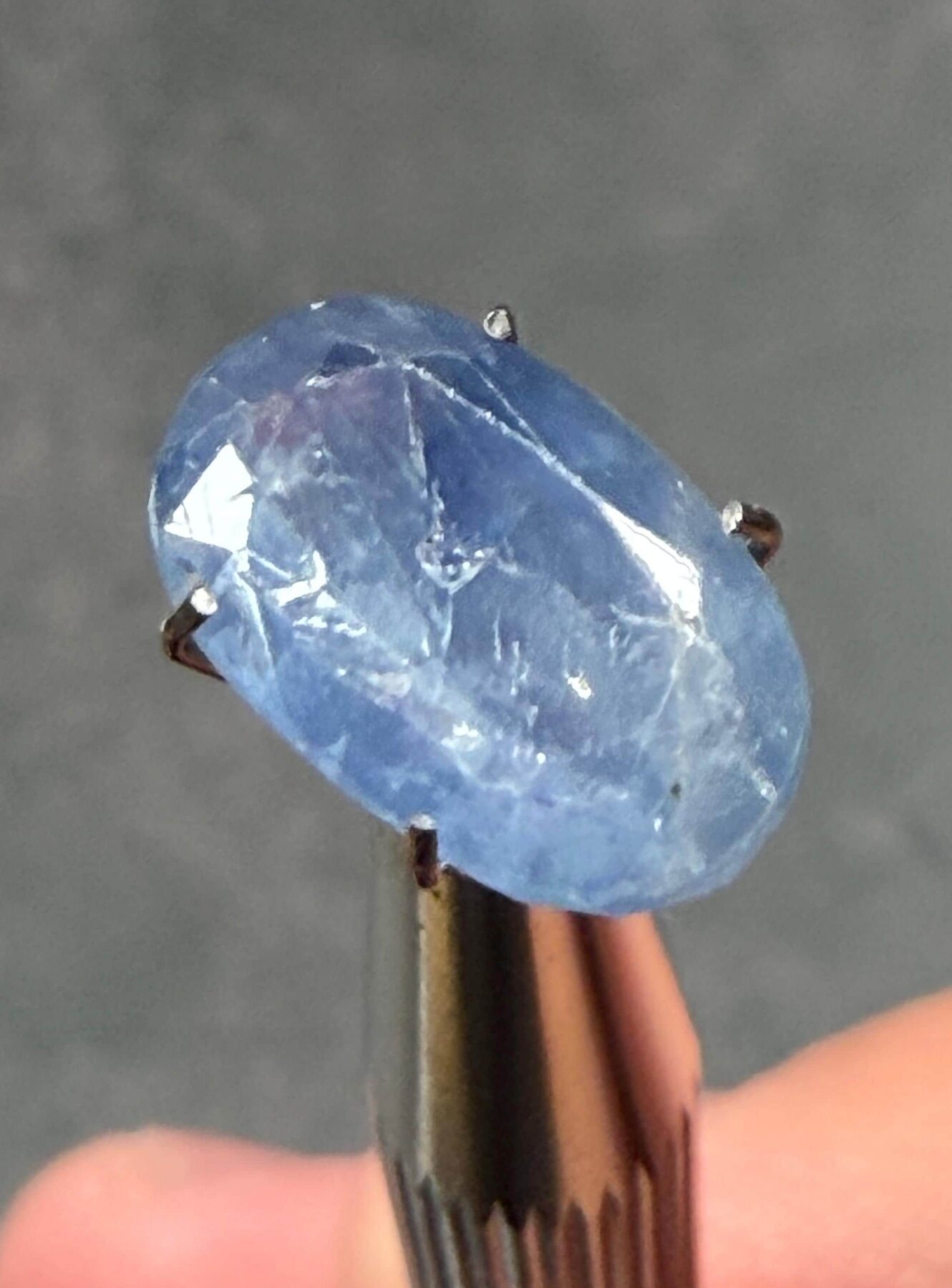 Blue Sapphire 4.51 ct Oval Faceted Loose Gemstone, view 1 of 9