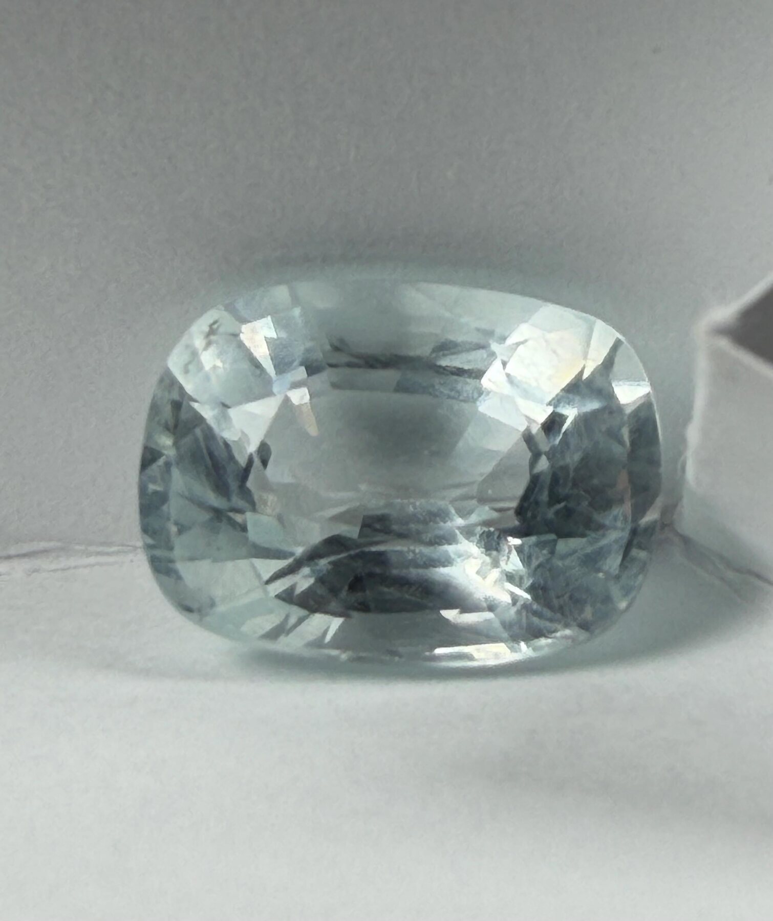 Aquamarine 4.53 ct Cushion Cut Loose Gemstone, view 7 of 8