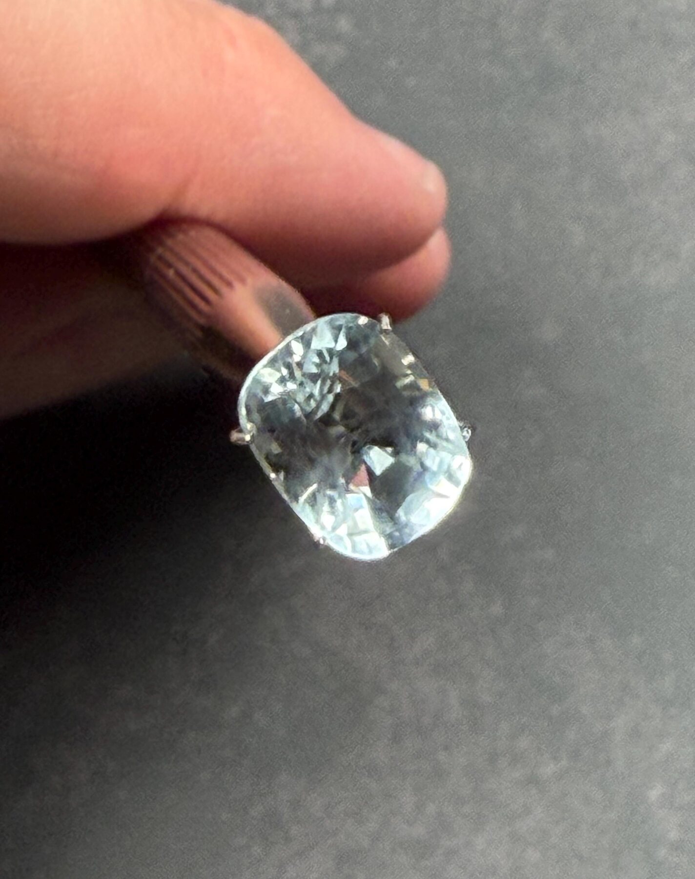 Aquamarine 4.53 ct Cushion Cut Loose Gemstone, view 4 of 8