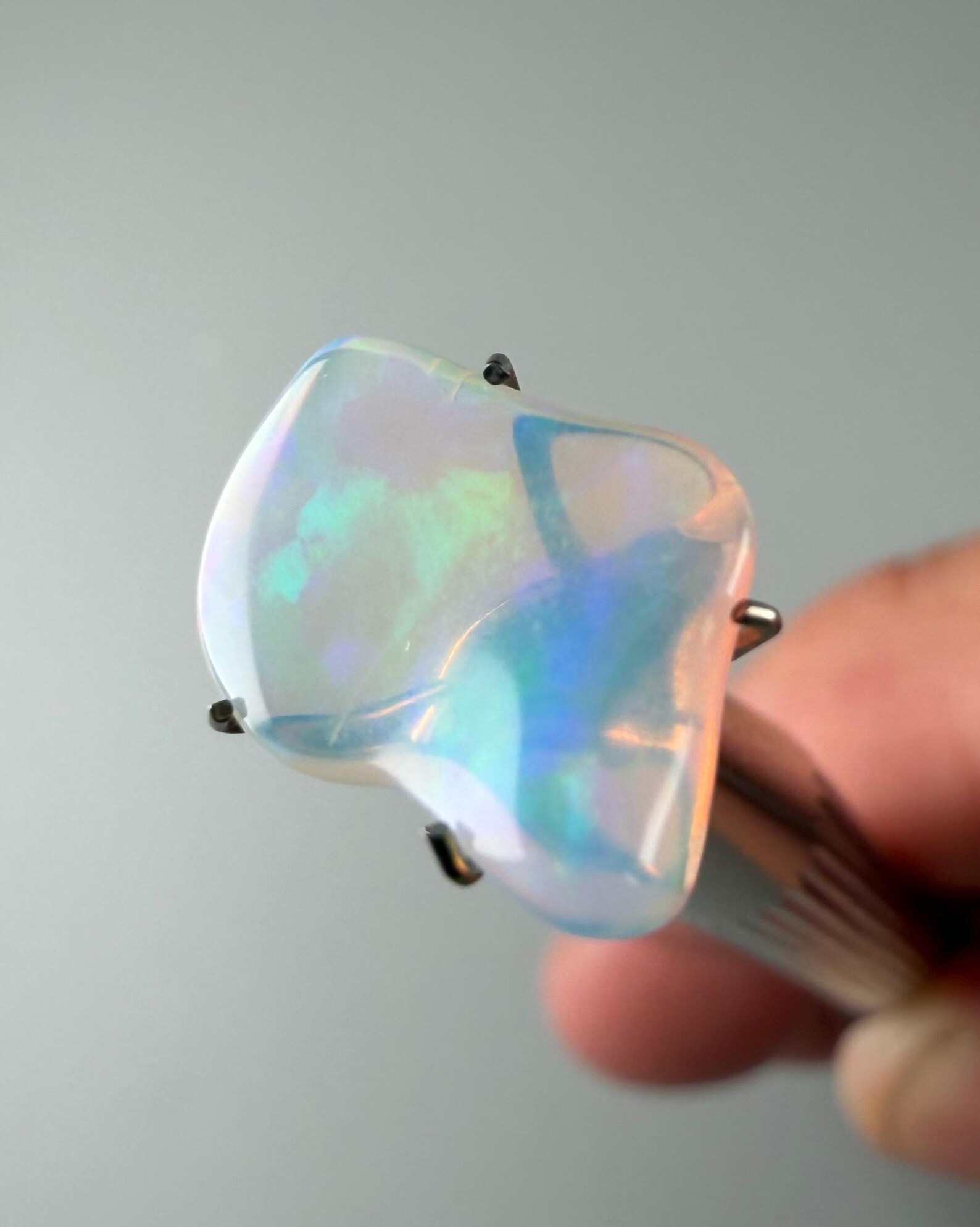 Pastel rainbow natural opal freeform from the current collection